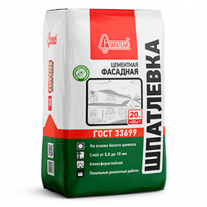 Шпаклёвка цементная СТАРАТЕЛИ ФАСАДНО-ФИНИШНАЯ белая  (20кг) 