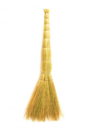 Веник Сорго 3-х лучевой люкс с проволокой 90 см