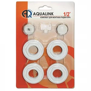 Комплект для монтажа радиатора 1/2" 7 элементов