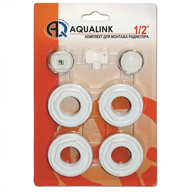 Комплект для монтажа радиатора 1/2" 7 элементов