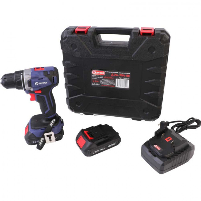Аккумуляторная дрель-шуруповерт Диолд ДЭА-20Л-08
