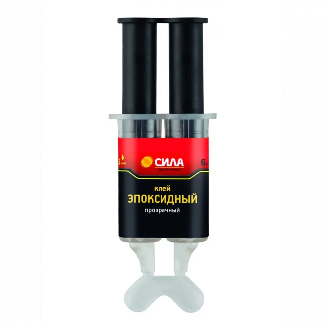 Клей эпоксидный в шприце СИЛА 6 мл