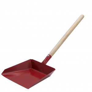 Совок хозяйственный металлический деревянная ручка 25см