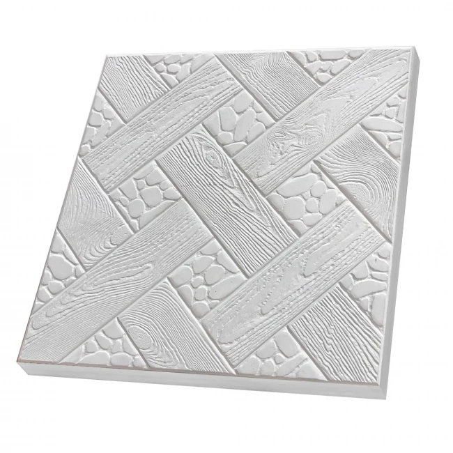 Плитка тротуарная Алекс, узор Ялта, 30x30 см, толщина 3 см, серая