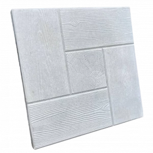 Плитка тротуарная вибролитая Артком, текстура Калифорния дерево, бетон, 30x30x3см