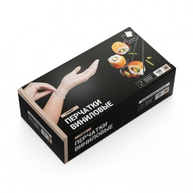 Перчатки виниловые 