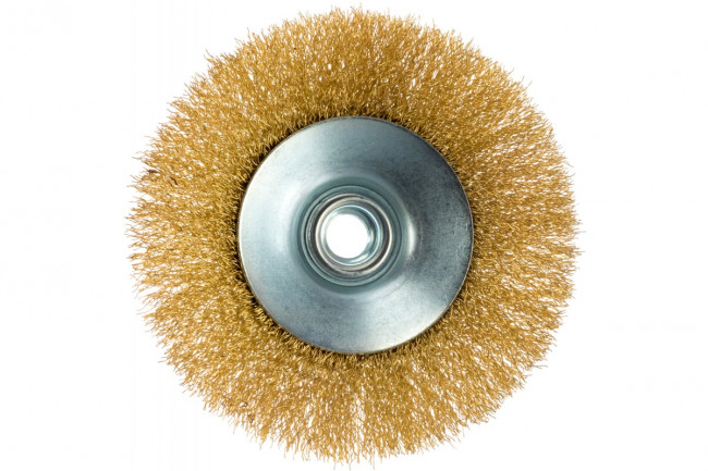 Щётка для УШМ  тарелка витая проволока Matrix