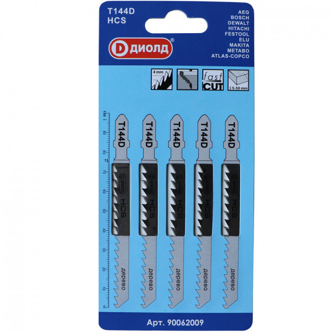 Пилки для лобзика Диолд T144 D