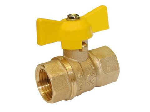 Кран шаровый для газа бабочка