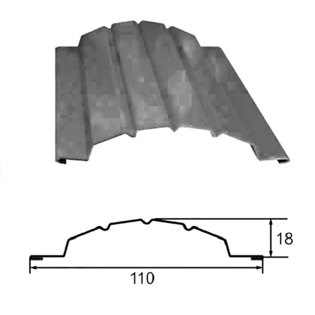 Штакетник 1,7х0,11х045 "Estet"