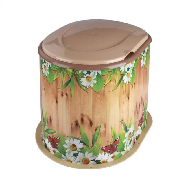 Туалет дачный пластиковый "Летний день"