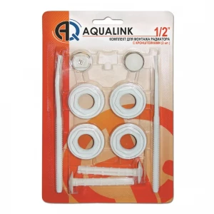 Комплект для монтажа радиатора 3/4" 11 элементов (2 кронштейна)