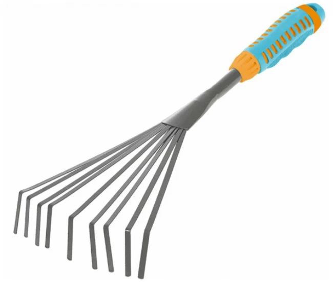 Грабли веерные, пластинчатые, 9 зубов, 405х120мм