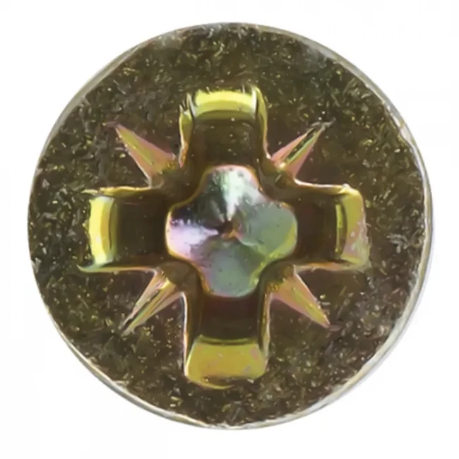 Саморез универсальный по дереву желтый