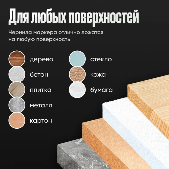 Маркер строительный тонкий разметочный с длинным наконечником