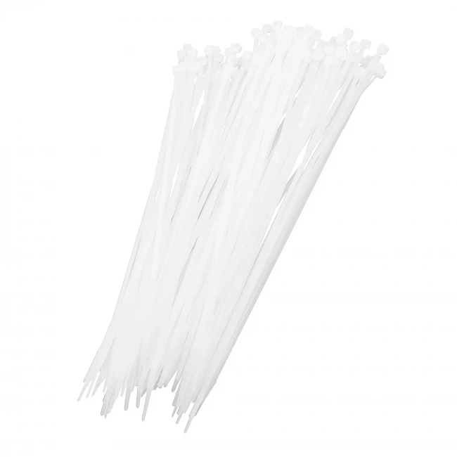 Хомут-стяжка белый 100шт.