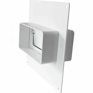 Соединитель для плоского канала 120х60 с обратным клапаном и пластиной Эвент