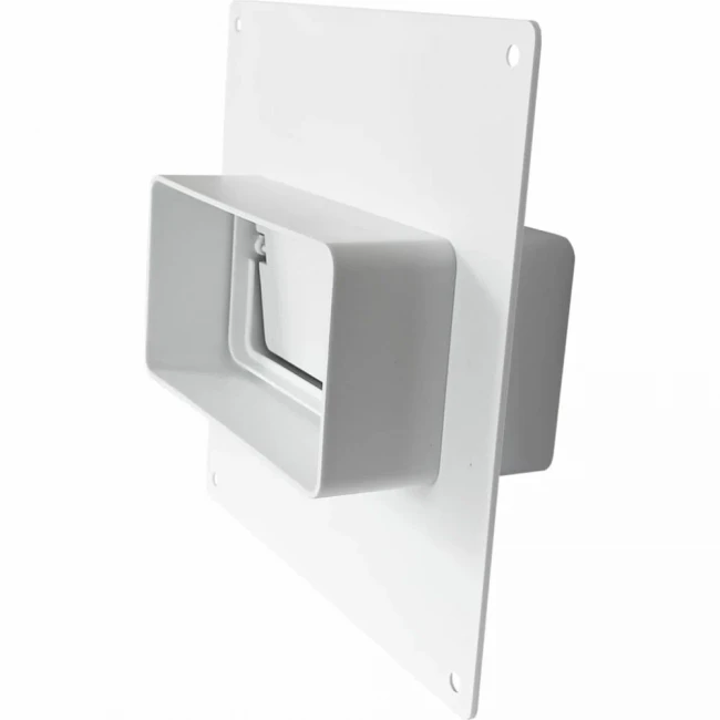 Соединитель для плоского канала 120х60 с обратным клапаном и пластиной Эвент