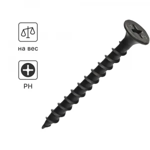 Саморез чёрный по дереву (3,5х41мм)