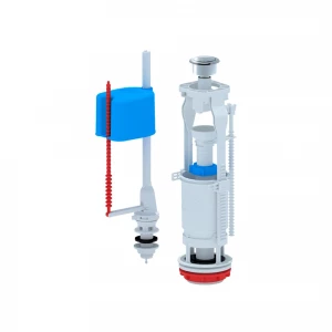 Арматура для бачка унитаза (1 кнопка выпуска метализ., нижн.подводка) WC6550М АНИ Пласт